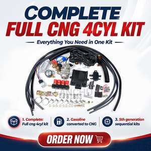 Kit d'injecteurs GNV 4 cylindres 5ème génération pour conversion de véhicules au gaz - Product Image 1