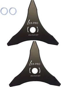 Lames de débroussailleuse en acier au carbone L&P 10x3 dents, lot de 2 avec rondelles <span class=keywords><strong>pour</strong></span> débroussailleuses à arbre de 20 mm et 25,4 mm - Product Image 6