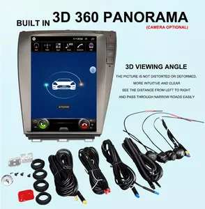 Autoradio Android, Navigation GPS, lecteur DVD, stéréo, Style Tesla, pour Lexus ES 240, ES300, ES330, ES350, 2006-2012