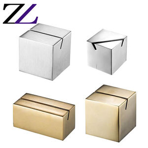 2024 Restoran pernikahan jamuan aksesoris potongan laser harga murah logam baja nirkarat nama meja nomor prasmanan tag pemegang - Product Image 2