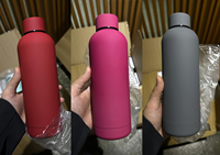 Portable En Acier Inoxydable Petite Bouche Bouteille D'eau Sports De Plein Air Voyage Boisson Thermos Bouteille Thermos Thermos Thermos Peinture En Caoutchouc