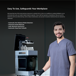 Unidad de Postprocesamiento Inteligente FabWash de <span class=keywords><strong>Shining</strong></span> <span class=keywords><strong>3D</strong></span> para Laboratorio <span class=keywords><strong>Dental</strong></span>, Sistema Automatizado de Lavado y Secado con Liberación de Piezas - Product Image 5