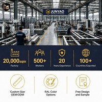 Fenêtre à auvent JUNYAO, joint en EPDM, insonorisée, écoénergétique, verrouillage multipoints, CE AS2047 NFRC, cuisine extérieure, projet commercial