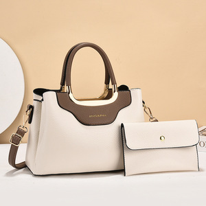 <b>Sequin</b> Leather 2 Pieces Shoulder <b>Bags</b> Set Luxury Designer Women's Handbags Come With a Wallet - Product Image 6