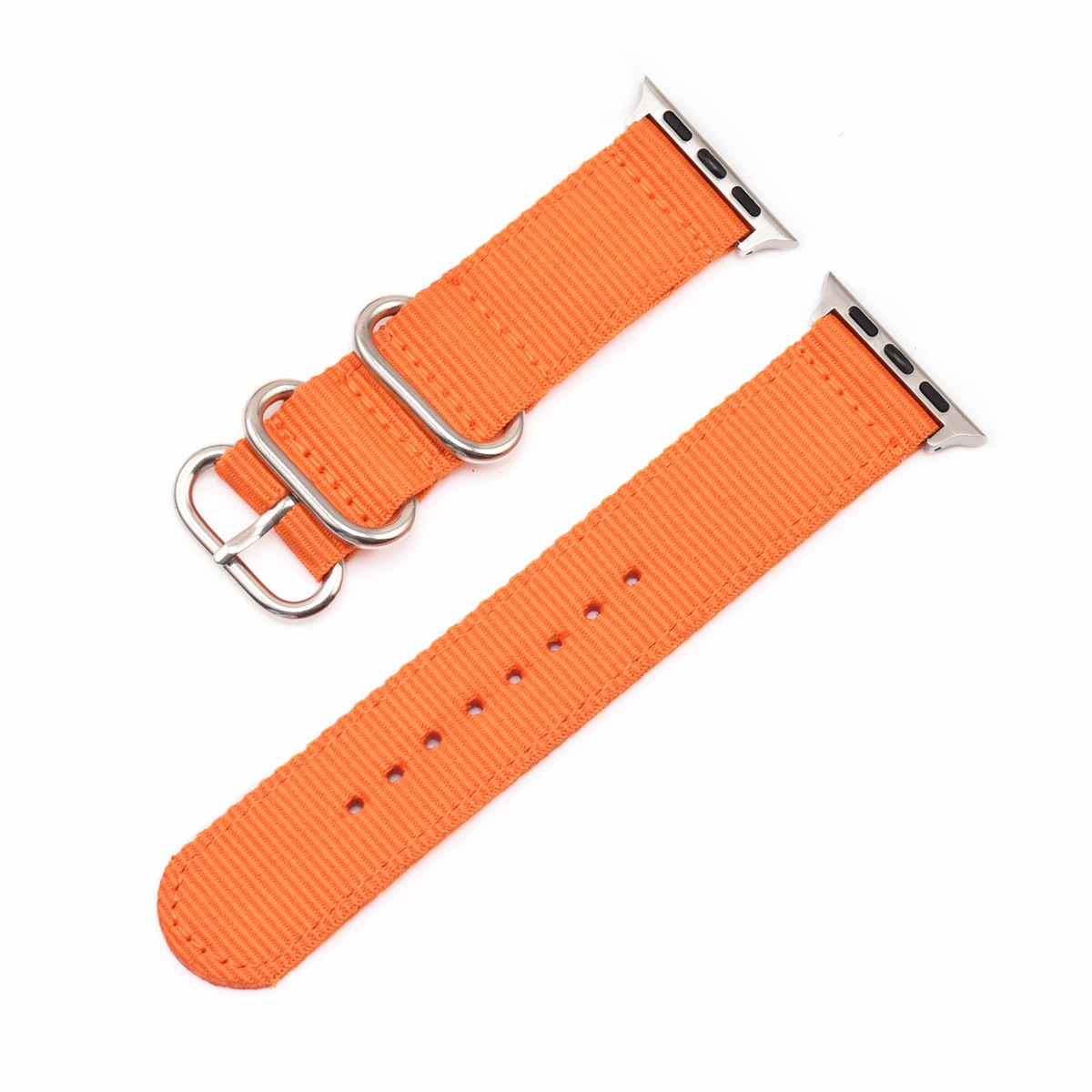 Orange+silver buckle