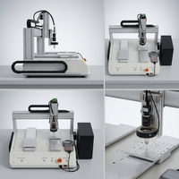 Distributeur automatique de colle UV à double tête et quatre axes avec moteur et système 220V – Machine CNC haute productivité