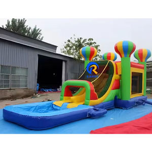 Château gonflable à air chaud avec toboggan et piscine amovible pour fêtes <span class=keywords><strong>d</strong></span>'anniversaire, château de saut pour enfants, amusement garanti - Product Image 6