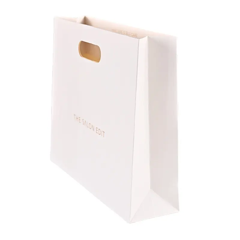 Impressão Personalizada LOGOTIPO Saco De Papel Portátil Cosméticos Gift Shopping Package Bag