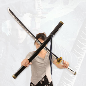 ดาบอนิเมะ ยามาโตะ ขายดี ดาบคาตานะไม้ เดวิลเมย์คราย เนฟิลิม คอสเพลย์ พร้อมที่วางดาบ ของตกแต่ง ดาบคาตานะ เวอร์จิล ดันเต้ - Product Image 6