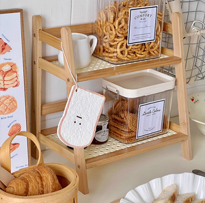 Mộc mạc 2 lớp tre phòng tắm lưu trữ Giá góc kệ-Miễn phí đứng tổ chức cho khăn vệ sinh nhà máy - Product Image 4