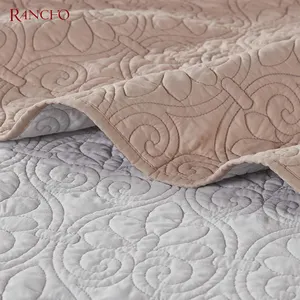 Yaz yorgan seti yatak örtüleri pembe Polyester yatak örtüsü seti Of yatak örtüsü