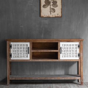 Innova Home American Style Living Room Furniture Entry Console <b>Table</b> Wood Drawers Antique Farmhouse Hotel Durable Easy Assembly - Product Image 3