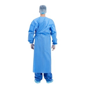 ชุดผ่าตัด GSM ทนสูงได้รับการรับรองมาตรฐาน ISO แบบใช้แล้วทิ้ง smms pe/pp ป้องกันสารเคมี EOS เครื่องแบบการผ่าตัดในโรงพยาบาล - Product Image 4