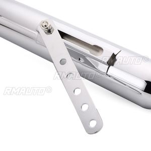 Tubo de Escape Universal para Motocicleta de 20 Pulgadas, Punta de Escape Estilo Cafe Racer, Tubo de Escape Cromado Negro/Plateado, Sistemas de Escape para Honda/Yamaha - Product Image 5