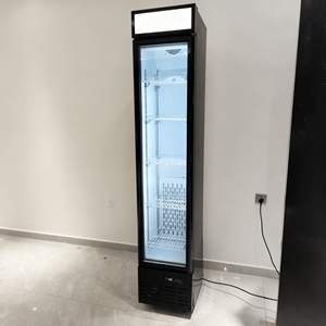 Vitrine Réfrigérée Commerciale pour Crèmes Glacées, <span class=keywords><strong>Armoire</strong></span> Verticale Ultra-Mince à Porte Vitrée pour Présentation de Crèmes Glacées - Product Image 5