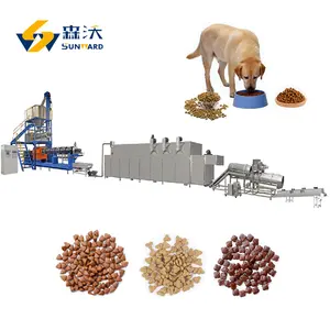 Machine automatique multifonctionnelle de production d'aliments pour chiens Ligne de production d'aliments pour animaux de compagnie Equipement de fabrication d'aliments pour chiens