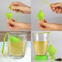 OKSILICONE passoire à thé en forme de poisson sachet de thé en silicone infuseur filtre à feuilles diffuseur théière accessoire gadget de cuisine