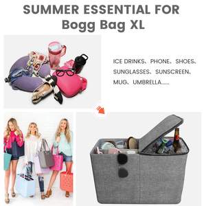 Organizador enfriador para bolsas Bogg X, accesorios originales grandes, cofre de hielo con bandeja divisoria, enfriador portátil a prueba de fugas con cremallera - Product Image 6