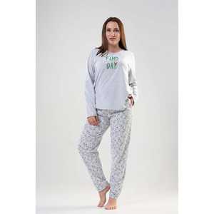 Conjunto de Pijama BAYAN XXL con Cuello Redondo y Manga Larga, Estampado Floral de Lujo, Spandex con Bolsillo Ovalado para Uso en Casa en Invierno - Product Image 3