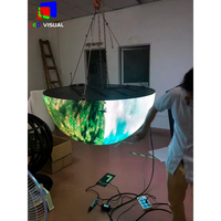 Pantalla LED de esfera de globo personalizable P1.8 P2 Pantalla de bola de video de módulo suave Flexible