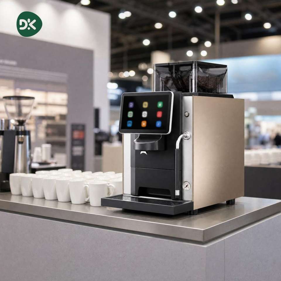 DK A28 Heavy Duty Automatic Coffee Machine Dual Hopper 54mm Titanium ...