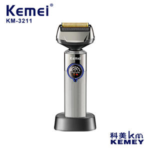 Rasoir électrique Kemei KM-3211, étanche IPX5, rechargeable, corps métallique, affichage numérique - Product Image 2