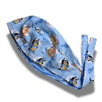 Nuevo Gorro Quirúrgico Bluey Wackadoo con Estampado, Forro de Satén, Absorbente de Sudor, Transpirable, Unisex, con Logotipo Personalizado, para Enfermeras y Personal Médico