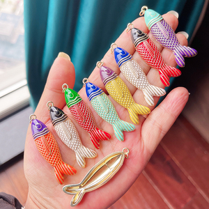 จี้เปลือกไข่กุ้งล็อบสเตอร์ขนาดใหญ่เคลือบสีทอง18K เซอร์คอนชุบเงินแท้อุปกรณ์สำหรับ R01 - Product Image 3
