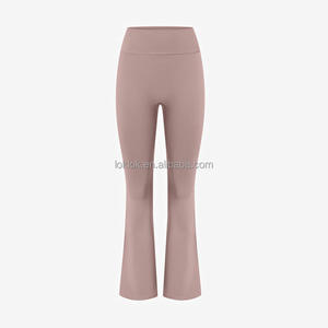Leggings de yoga personnalisés en forme de V à taille haute, extensible dans les quatre sens, sans couture, légers, antibactériens, à séchage rapide et respirants - Product Image 4