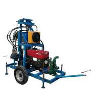 CS3502 Rig de forage de puits d'eau de petite taille de 100 m de profondeur - Machine de forage diesel pour projets de sols meubles domestiques