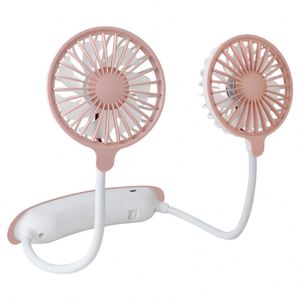 Ventilateur portable USB rechargeable en plastique à trois vitesses, pliable, à suspendre au cou, pour camping-car et usage domestique, vente en gros - Product Image 4