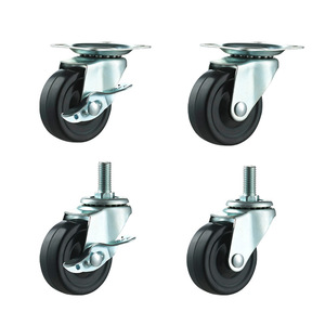 Drehbare drehbare Rad rolle Hoch leistungs rolle mit Bremse oder ohne Bremse PVC PU PP Nylon <span class=keywords><strong>Industrial</strong></span> Caster Wheels - Product Image 3