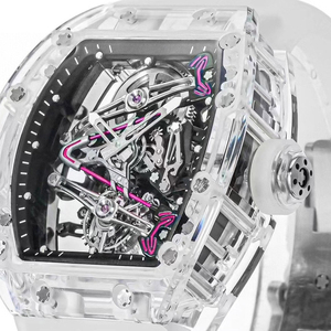 Reloj <span class=keywords><strong>de</strong></span> Pulsera Transparente Crystal 3802 <span class=keywords><strong>Golf</strong></span> Edition V Bridge Tourbillon, Reloj Mecánico <span class=keywords><strong>de</strong></span> Cuerda Manual con Esqueleto, Reloj <span class=keywords><strong>de</strong></span> Moda Unisex - Product Image 3