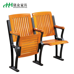 Sillas de aula Mingzhong de madera con asientos en fila y reposabrazos para escuela LH-399 - Product Image 1