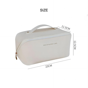 <span class=keywords><strong>2022</strong></span> mejor bolsa de maquillaje de gran capacidad bolsa de cosméticos de joyería de viaje Material de PU con cierre de cremallera - Product Image 6