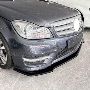 <b>For</b> Mercedes Benz C-Class W204 S204 AMG Line 2011-2014 Body Kit Front Bumper Splitter Lip Guard <b>Diffuser</b> <b>Car</b> Accessories - Product Image 4