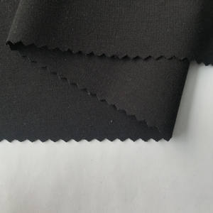 Shaoxing textile stock 63% rayonne 32% nylon 5% sp ponti roma tricot tissu pour vêtement - Product Image 3