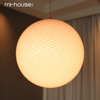 Lustre en verre LED décoratif pour chambre à coucher et salle à manger, design réglable en hauteur, inspiré des bonbons colorés