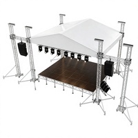 Alliage d'aluminium haute résistance pour auvent de système 290 x 290 mm, présentoir événementiel modulaire pour concerts, capacité de charge 500 kg, tout usage