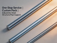Factory Direct Shock Resistant Carbon Steel Galvanized Grade 4.8 8.8 10.9 Din975 High Hardness Quick Dispatch Thread Rod