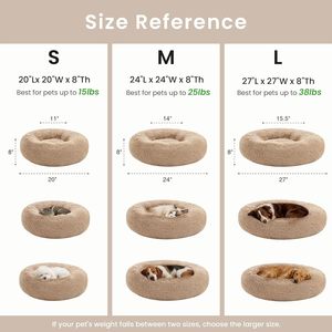Nueva Cama Redonda de Lujo para Perros, Cómoda Cama para Perros Tipo Donut, Alfombra Lavable para Gatos, Cojín Cálido para Mascotas - Product Image 6
