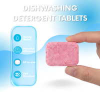 Tablettes de détergent à vaisselle écologiques, MSDS, tout-en-un, 3 couleurs, super puissantes pour éliminer les taches tenaces et les graisses