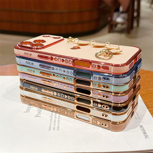 เคสโทรศัพท์ลายหัวใจพร้อมสายคล้องมือแบบกำไลข้อมือสำหรับ iPhone 18 Pro Max 14 15 16 17 - Product Image 2