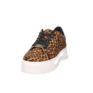 Sneakers Donna Cult CLW464000 Marrone con Stampa Leopardata e Suola Chunky - Product Image 2