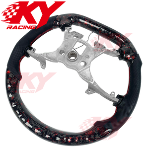 Volant de voiture en fibre de carbone forgée personnalisé avec LED pour Chevrolet Corvette C5 C6 C7 C8, Camaro ZL1 SS, Malibu, Cruze, Silverado - Product Image 3