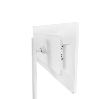 VSTI Smart TV Android Portátil de 22 Pulgadas con Pantalla Táctil, Retroiluminación LED, Base con Ruedas para Cocina, Gabinete Blanco, Pantalla 1080P