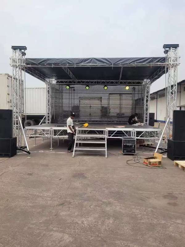 Flat Structure Aluminum Portable Truss Stage
