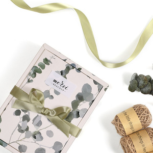 Tùy Chỉnh Hoa In Quà Tặng Hộp Giấy Khăn Quần Áo Khăn Lụa Vớ <span class=keywords><strong>Handmade</strong></span> Xà Phòng Mua Sắm Bao Bì Hộp Cho Doanh Nghiệp Nhỏ - Product Image 2