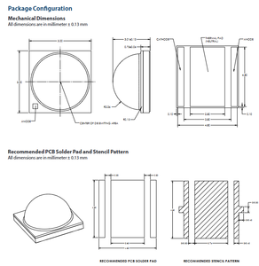 LUMINUSs SST-40-WCS-F50-N4651 Serie SST-40 2.9V 700mA Blanco Frío 6500K Chip LED de Alta Potencia 20W 161lm/W CRI 70/80/90 - Product Image 6