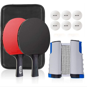 <span class=keywords><strong>Raquette</strong></span> de Tennis de Table professionnelle en bois, ensemble de 4 balles, <span class=keywords><strong>filet</strong></span> Portable - Product Image 2